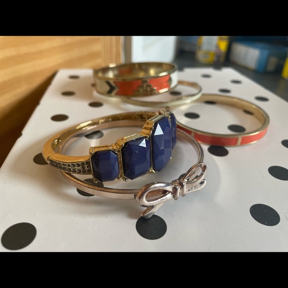 Bundle of mixed bangles bracelets summervibe 5 total - Picture 2 of 10